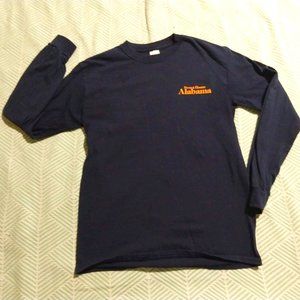 Sweet Home Alabama Navy Long Sleeve T-Shirt with State Seal